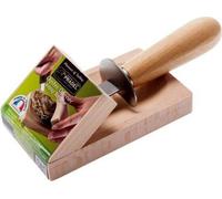 Laguiole Jean Dubost Couteau à huîtres & support Set - Acier inoxydable & bois de hêtre - Ouvreur d'huîtres professionnel pour les connaisseurs