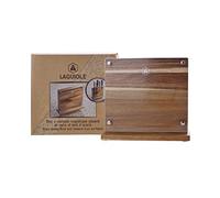 LAGUIOLE - Laguiole 40268431 Bloc Repose Couteau Aimanté en Bois d'Accacia (25 cm) avec Protection en Verre Trempé capacité de 6 Couteaux de Cuisine - Bois d'accacia - Marron