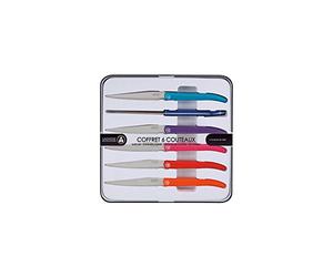 Laguiole Production - Coffret de 6 couteaux à steak multicolor