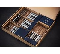 Laguiole Production - Ménagère 24 pièces - Set de couverts de table acier inox et ABS pour 6 personnes - Solidité Extrême - Compatible Lave-Vaisselle - Manche Ergonomique (IRIS)