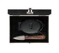 Laguiole Style de Vie - Couteau à huître en bois de chêne, Luxury Line, avec porte-huîtres