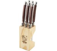 Laguiole style de vie Couteau Steak Premium Line, 6 pièces, couleur bois