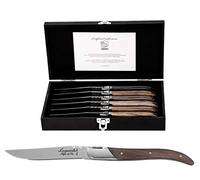 Laguiole Style De Vie couteaux à steak ligne de luxe, lot de 6, mixte bois