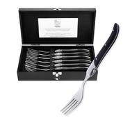 Laguiole Style de Vie Luxury Line Steakvorken Zwart Hout 6 Stuks