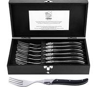 Laguiole Style de Vie Luxury Line Steakvorken Zwart Hout 6 Stuks