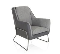 LAGUN 1 places - Fauteuil rembourré Gris clair / foncé