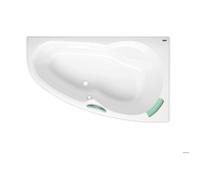 Laguna - 140 x 95 cm Luiza baignoire d'angle gain de place orientation droite en acrylique sans pieds blanc (LU1400P)