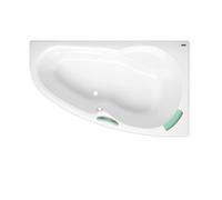 Laguna - 160 x 95 cm Luiza baignoire d'angle orientation droite en acrylique, sans pieds, blanc (LU1600P)