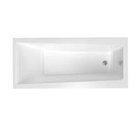 Laguna - 170x75 cm Idea Plus baignoire rectangulaire en acrylique, gauche et droite, sans pieds, blanc (ID1700PLUS)