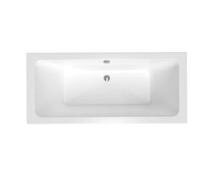 Laguna - 180x80 cm Nora Plus baignoire rectangulaire en acrylique, gauche et droite, sans pieds, blanc (NO1800PLUS)