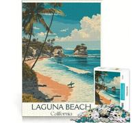 Laguna Beach, California Puzzles 1000 pièces pour Adultes | 38x52cm Analyse et logique Améliorer l'amour au sein des couples Cadeaux pour les amis et la famille
