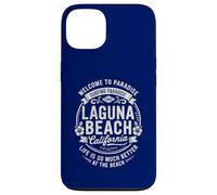 Laguna Beach California USA Vintage Paradise Illustration Coque pour iPhone 13
