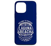 Laguna Beach California USA Vintage Paradise Illustration Coque pour iPhone 13 Pro Max