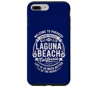 Laguna Beach California USA Vintage Paradise Illustration Coque pour iPhone 7 Plus/8 Plus