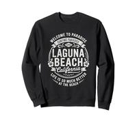 Laguna Beach California USA Vintage Paradise Illustration Sweatshirt