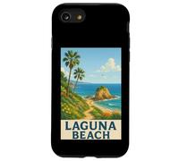 Laguna Beach, Le Paradis des Vacances rétro en Californie Coque pour iPhone SE (2020) / 7/8