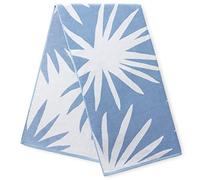 Laguna Beach Textile Co. Tropical Cabana Serviette de Plage surdimensionnée en Coton Peluche 630 g/m² Bleu Agave