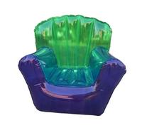 LAGUOE Canapé gonflable en PVC transparent très résistant et ergonomique pour la relaxation, le jardin, la piscine, utilisation latérale, canapé en PVC transparent