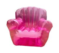 LAGUOE Canapé gonflable en PVC transparent très résistant et ergonomique pour la relaxation, le jardin, la piscine, utilisation latérale, canapé en PVC transparent