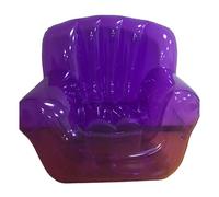 LAGUOE Canapé gonflable en PVC transparent très résistant et ergonomique pour la relaxation, le jardin, la piscine, utilisation latérale, canapé en PVC transparent