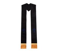 LAGUOE Écharpe de messe de clergé décorative confortable en polyester pour cérémonie d'ordination et vacances Étole liturgique Voyage, C., taille unique