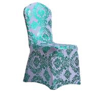 LAGUOE Housse de chaise extensible à imprimé doré, douce et résistante qui améliore n'importe quelle salle à manger ou salle de réunion, décoration de fête de Noël