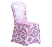 LAGUOE Housse de chaise extensible à imprimé doré, douce et résistante qui améliore n'importe quelle salle à manger ou salle de réunion, décoration de fête de Noël