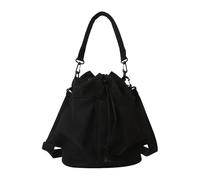 LAGUOE Sac seau de grande capacité Oxford Sac à main bandoulière Sac à main Sac à bandoulière Sac à main Sac pour les trajets et les loisirs Sac moderne pour femme, Noir , One Size