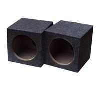 Lahdrhab Boîte d'enceinte unique de 16,5 cm Universelle Boîtes d'enceintes scellées pour voiture Caisson de basses pour voiture Boîtes d'enceintes pour musique de voiture en paire