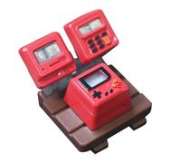 Lahdrhab K04 Lot de touches de clavier 3 en 1 pour touches mécaniques classiques rétro mignonnes touches personnalisées Rouge