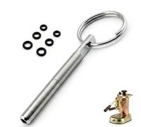 Lahkvor 1 Pièce Clé à Tête Ovale pour Réparation Machine à Café, Compatible Jura Krups AEG, Outil de Maintenance avec 6 Joints Toriques (8mm 9mm 10mm) pour Automatiques