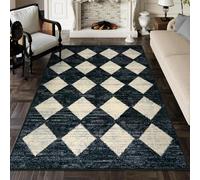 Lahome Tapis marocain à Motif Treillis - Grand Tapis Lavable pour Chambre à Coucher, Salon, Tapis d'intérieur Doux, antidérapant et résistant aux Taches pour Salle à Manger, Table Basse - 152 x 213