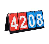 Lahviuu Ableau de Bord Sportif, 1 pcs Tableau de Scores Score Flip Tableau de Bord Portatif Sports Tableau Scoreboard à 4 Chiffres Compteur de Score Scoreboard