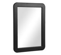 Lahviuu Miroir de Casier Magnétique 17,3x13,3 cm Miroirs Cadre Aimanté Rectangulaire Petit Miroir de Maquillage pour Casier de Bureau Casiers D'école Casiers de Gymnase Réfrigérateurs Noir