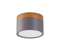 LAI HO Downlight À LED, Luminaire De Plafond Monté en Surface À LED Moderne en Bois Nordique, Projecteur Blanc Froid en Aluminium pour Couloir De Cuisine De Salle À Manger,Gris,15W