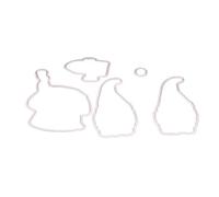 Lai-LYQ Matrices de Découpe, GNOME de Noël pour Scrapbooking Cutting Die, Dossier Pochoir Gaufrage, Décoration pour Cartes de Cadre Photo Papier Scrapbooking Cutting Die