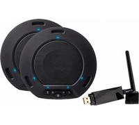 Laia T-POD Dual - Paire de MICROPHONES sans fil OVERHEAD/WiFi CONNECTION Via USB/E-S Audio/Medium ou Grandes salles de réunion/Chargers Inclus (TPD)