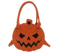 LAIBUY Sac à main d'Halloween amusant et bizarre en forme de citrouille, sac à bandoulière, sac à bandoulière avec fermeture éclair pour femme