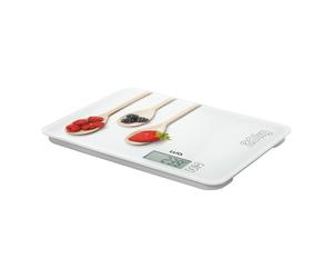 Laica Bâscula électronique de cuisine Cucharas, verre trempé, max 20 kg, écran LCD