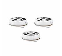 Laica FD03A Boîte de 3 filtres en Carbone Fast Disk pour Bouteille de Filtration instantanée. Filtre 120 litres d'eau, Blanc, 3 unités
