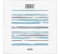 LAICA PS1082B Balance numérique en verre bleu LCD 100g kg/Lb 30,3x30,3cm