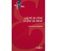 Laïcité de l'Etat et Etat de droit - Béligh Nabli - Dalloz - broché - Essai