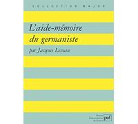 L'aide-mémoire du germaniste
