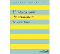 L'aide-mémoire du germaniste