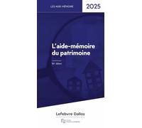 L'Aide-mémoire du patrimoine 2025 30ed