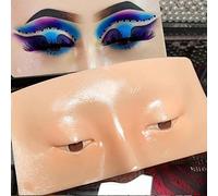 L'aide parfaite à la pratique du maquillage, Afflano 5D Réutilisable Réaliste Maquillage Pratique Bionic Skin Pad Of Eyes Fard à Paupières Sourcils Eyeliner Lash Pour Maquilleur Maquillage Débutants