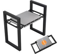 LAIDER HEROS Tabouret de Jardin Pliable, 32cm Pliable Banc Agenouilloir avec Poignées, Appareil Robuste pour Genoux, Capacité de 180 kg, Banc Multifonction de Jardin pour Seniors, Femmes, Hommes/Noir
