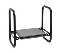 LAIDER HEROS Tabouret de Jardin Pliable, Banc Agenouilloir avec Coussin de Confort de 5 cm d'Epaisseur, Capacité de 180 kg pour Jardinage Banc de Jardin pour Seniors, Femmes, Hommes/Noir