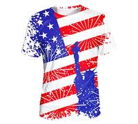 LAIDIPAS T-shirt unisexe pour homme et femme T-shirt graphique 3D T-shirt fantaisie adulte Taille S-XXL, drapeau des usa, Taille L