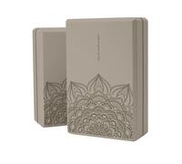 LaiEr Lot de 2 blocs de yoga en mousse EVA haute densité, surface antidérapante douce et légère pour yoga, pilates, méditation en sable 22,9 x 15,2 x 7,6 cm